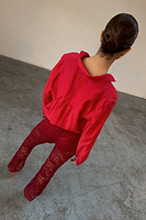 Thumbnail for caption_Model wears Red Miley Shirt in UK size 8 / US 4  