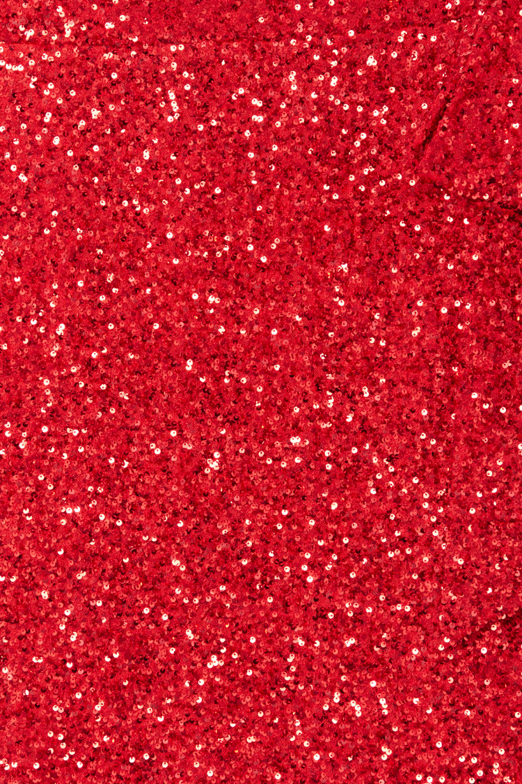 Red Sequin Mini Jaspre Skirt Petite