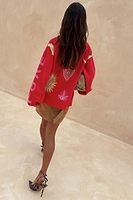 Thumbnail for caption_Model is 5ft4” and is a size S, wearing a size M