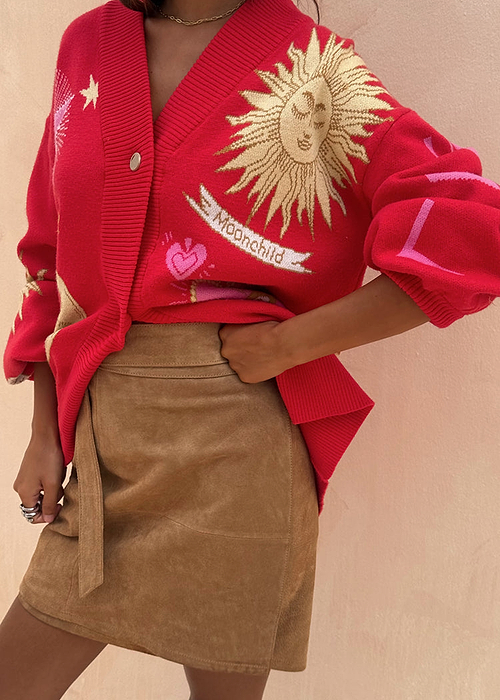 Suede Mini Jaspre Skirt