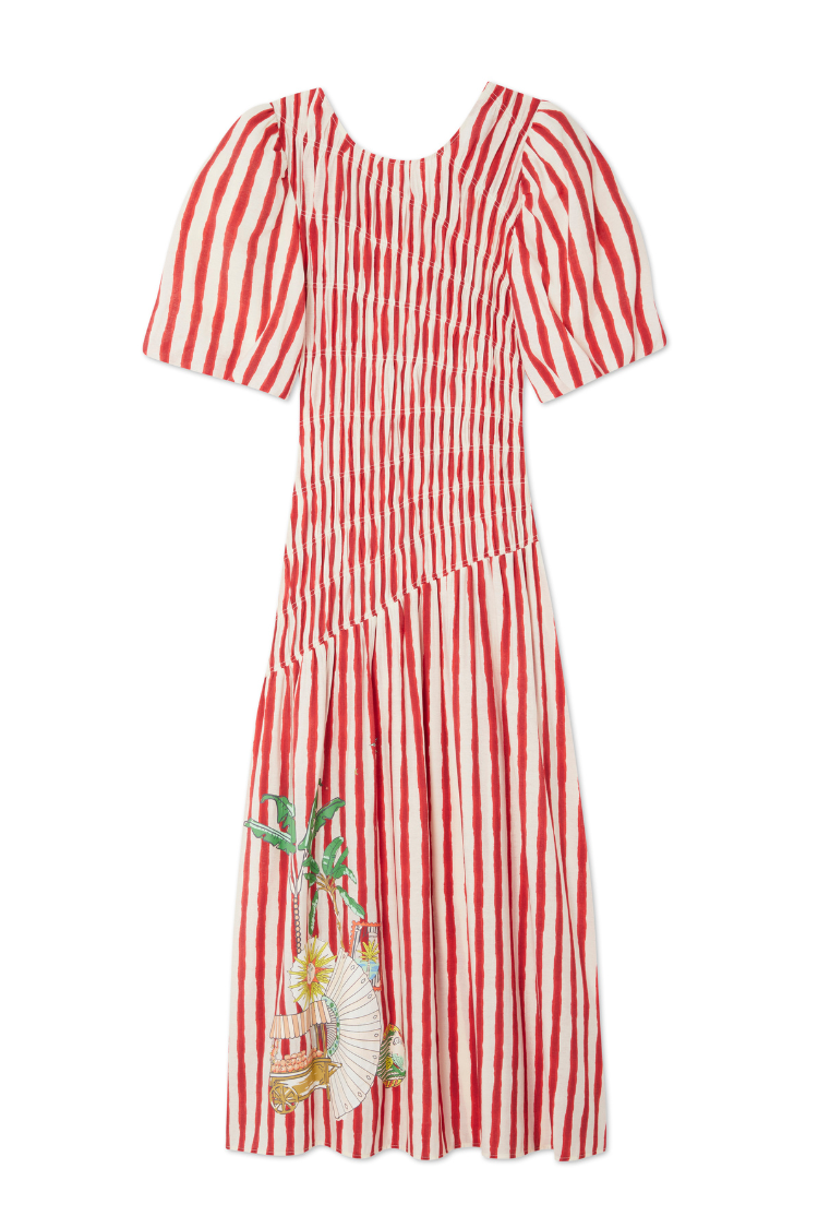 Red Stripe Nara Dress