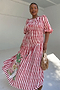 Red Stripe Nara Dress