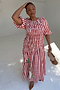 Red Stripe Nara Dress