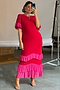 Red and Pink Angelina Dress