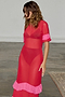 Red and Pink Angelina Dress