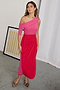 Pink and Red Ella Wrap Dress
