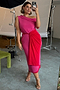 Pink and Red Ella Wrap Dress