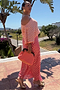 Pink and Red Jacquard Tilly Dress