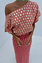 Pink and Red Jacquard Tilly Dress Petite