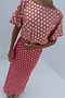 Pink and Red Jacquard Tilly Dress Petite