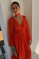 Thumbnail for Red and Pink Reign Dress Petite
