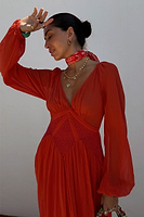 Thumbnail for Red and Pink Reign Dress Petite