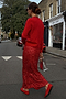 Red Sequin Dorris Skirt