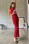 Red Sequin Dorris Skirt