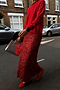Red Sequin Dorris Skirt