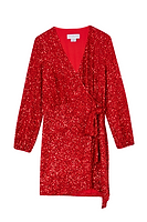 Thumbnail for Red Sequin Mini Vienna Dress