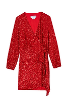 Thumbnail for Red Sequin Mini Vienna Dress Petite
