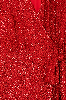 Thumbnail for Red Sequin Mini Vienna Dress Petite