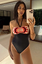 Sundial Bandeau Swimsuit