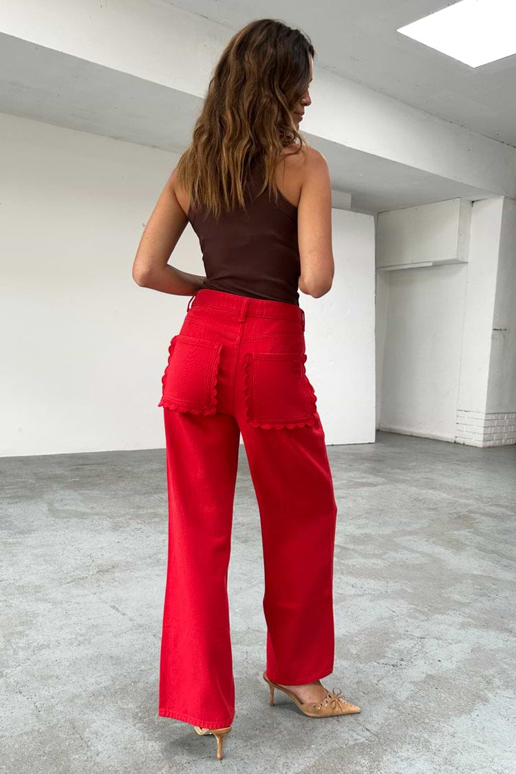 Cargo Red Trousers Petite HH Works By Healing Hands Rebecca