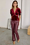 Bordeaux Vegan Leather Trouser