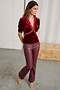 Bordeaux Vegan Leather Trouser