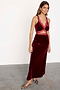 Burgundy Velvet Mimi Dress