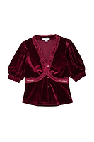 Thumbnail for Burgundy Velvet Lindos Top