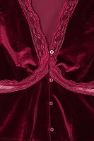 Thumbnail for Burgundy Velvet Lindos Top