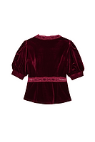 Thumbnail for Burgundy Velvet Lindos Top