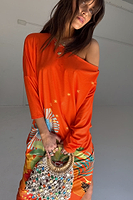 Thumbnail for caption_Model is 5ft7” and wears size M/L