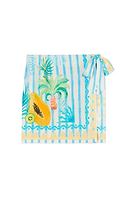 Thumbnail for Rio Stripe Mini Wrap Skirt