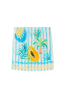 Thumbnail for Rio Stripe Mini Wrap Skirt