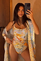 Blue Tropical Kimono