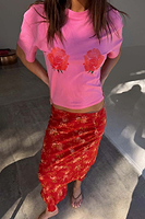 Thumbnail for caption_Model is 5ft7” and is wearing size M