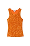 Orange Sequin Tank Top