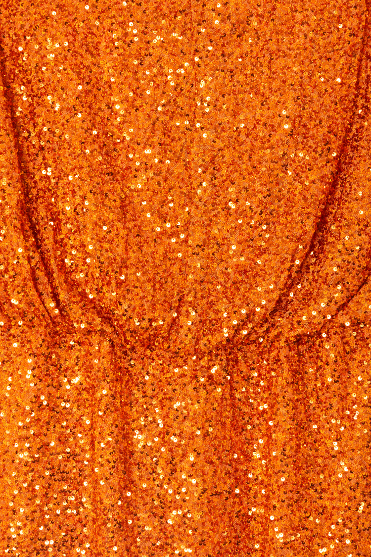 Rust Sequin Tilly Dress