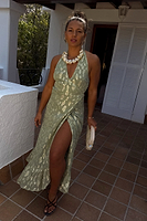 Thumbnail for Sage Freya Jacquard Maxi Dress Petite