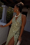Sage Freya Jacquard Maxi Dress Petite