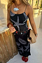 Black Seashell Mesh Cami Dress