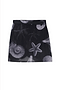 Black Seashell Mesh Mini Skirt