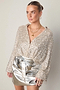Silver Sequin Miley Shirt