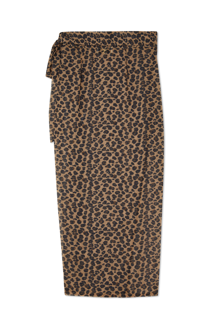 Leopard Sheer Jaspre Skirt