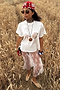 Shell Print Boob T Shirt