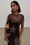 Chocolate Shell Sleeveless Dress