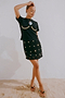 Black Crochet Shell Wrap Skirt