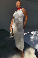 Thumbnail for caption_Model is 5ft5” and wears UK size 16/ US 12