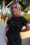 Black Crochet Shell Elodie Dress