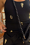 Black Shell Rib Tank
