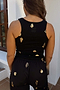 Black Shell Rib Tank